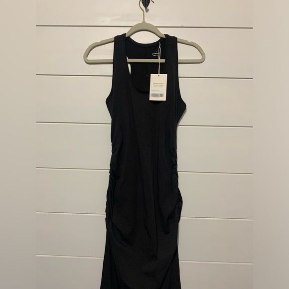 Everlane The Form Racerback Dress in Black size small new - Picture 7 of 11